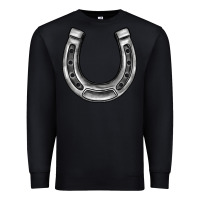 Black horseshoe Premium Sweatshirt - BarkalooDesign