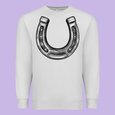 Horseshoe Premium Sweatshirt Designed By Barkaloodesign