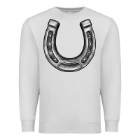 Dove Grey horseshoe Premium Sweatshirt - BarkalooDesign