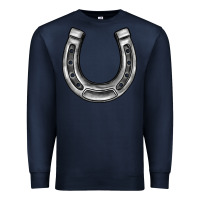 Navy horseshoe Premium Sweatshirt - BarkalooDesign