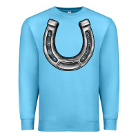 Ocean Blue horseshoe Premium Sweatshirt - BarkalooDesign