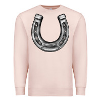 Pale Pink horseshoe Premium Sweatshirt - BarkalooDesign