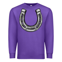 Purple horseshoe Premium Sweatshirt - BarkalooDesign