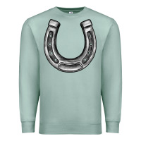 Seafoam horseshoe Premium Sweatshirt - BarkalooDesign