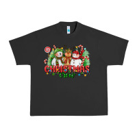 Pigment Black christmas crew polar bear reindeer and snowman Urban Heavy Tee - CowGirlArtShop