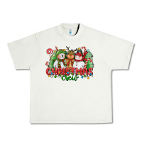 Pistachio christmas crew polar bear reindeer and snowman Urban Heavy Tee - CowGirlArtShop