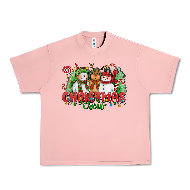 Christmas Crew Polar Bear Reindeer And Snowman Urban Heavy Tee by CowGirlArtShop | Teevron