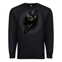 Black Black Cat Yellow EyesCats Tee Shirt Gifts Premium Sweatshirt - trangStudio
