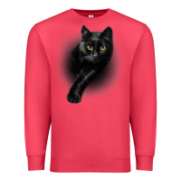 Cardinal Black Cat Yellow EyesCats Tee Shirt Gifts Premium Sweatshirt - trangStudio