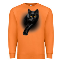 Carrot Black Cat Yellow EyesCats Tee Shirt Gifts Premium Sweatshirt - trangStudio