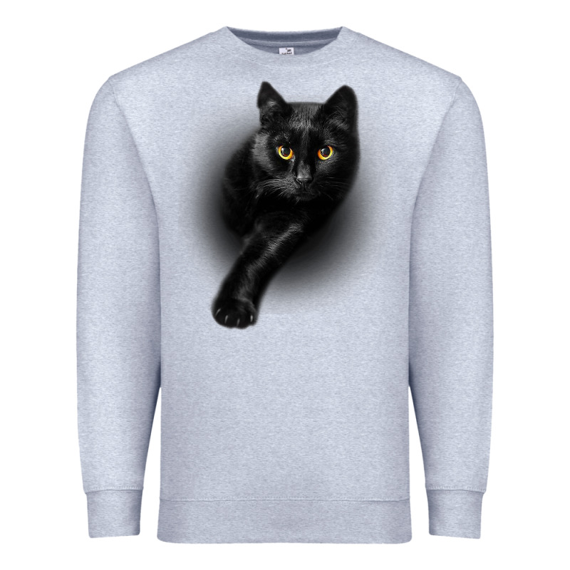 Black Cat Yellow Eyescats Tee Shirt Gifts Premium Sweatshirt by trangStudio | Teevron