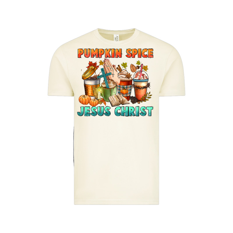 Pumpkin Spice And Jesus Christ Vintage Tee by CowGirlArtShop | Teevron