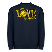 Navy love summer Heavyweight Sweatshirt - CowhideDigitalArt