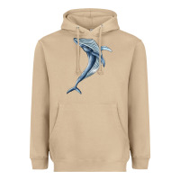Mushroom humpback whale jumping Heavyweight Hoodie - BarkalooDesign