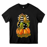 Black pumpkin polka dot, sunflower Heavy Core Tee - JahusDesignShop