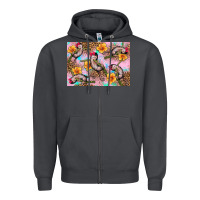 Smoke Baby monkey flowers Zipper Hoodie - Artiststas