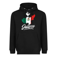 Black Mexico Jalisco Mexican Flag Gift Heavyweight Hoodie - trangStudio