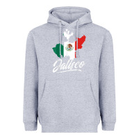 Heather Grey Mexico Jalisco Mexican Flag Gift Heavyweight Hoodie - trangStudio