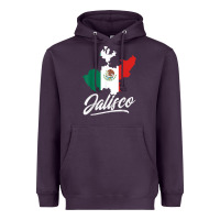Plum Mexico Jalisco Mexican Flag Gift Heavyweight Hoodie - trangStudio