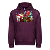 Mauve Wine Christmas nurse Urban Hoodie - AdoDesignShop