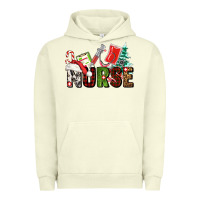 Pigment Pistachio Christmas nurse Urban Hoodie - AdoDesignShop