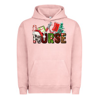 Pigment Salmon Christmas nurse Urban Hoodie - AdoDesignShop