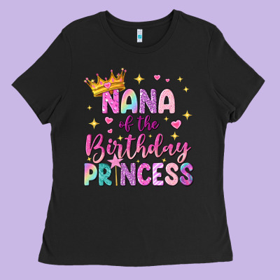 Nana Of The Birthday Princess Ladies Tee Designed By Nancycooperartshop