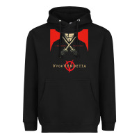 Black V For Vendetta Freedom Forever Heavyweight Hoodie - trangStudio