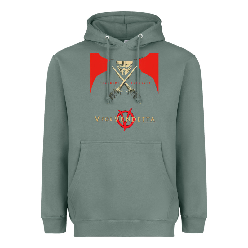 V For Vendetta Freedom Forever Heavyweight Hoodie by trangStudio | Teevron