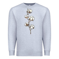 Heather Grey cotton Premium Sweatshirt - BarkalooDesign