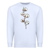White cotton Premium Sweatshirt - BarkalooDesign