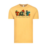 Vintage Mustard tgif thank goodness its fall Vintage Tee - CowGirlArtShop