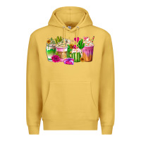 Antique Gold Stuck On You Cup Premium Hoodie - CowhideDigitalArt