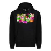 Black Stuck On You Cup Premium Hoodie - CowhideDigitalArt