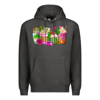 Charcoal Heather Stuck On You Cup Premium Hoodie - CowhideDigitalArt