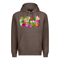 Coffee Stuck On You Cup Premium Hoodie - CowhideDigitalArt
