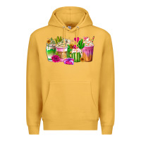 Mustard Stuck On You Cup Premium Hoodie - CowhideDigitalArt