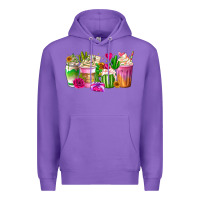 Purple Stuck On You Cup Premium Hoodie - CowhideDigitalArt