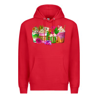 Red Stuck On You Cup Premium Hoodie - CowhideDigitalArt