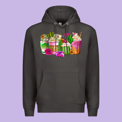 Stuck On You Cup Premium Hoodie Designed By Cowhidedigitalart
