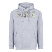 Heather Grey Hustle 100 Dollar Bill Christmas Gift entrepreneur Heavyweight Hoodie - trangStudio