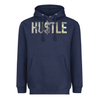 Navy Hustle 100 Dollar Bill Christmas Gift entrepreneur Heavyweight Hoodie - trangStudio