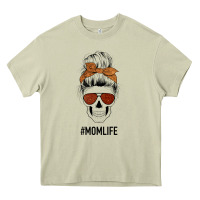 Mossy Glitter Western Patterned Mom Skull Heavy Core Tee - Bettercallsaul