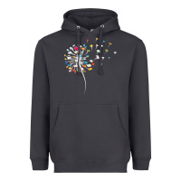 Smoke Womens Funny Dandelion Books Gift For Reading Lover Women Girls V-Neck Heavyweight Hoodie - trangStudio