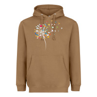 Toasted Coconut Womens Funny Dandelion Books Gift For Reading Lover Women Girls V-Neck Heavyweight Hoodie - trangStudio