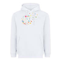 White Womens Funny Dandelion Books Gift For Reading Lover Women Girls V-Neck Heavyweight Hoodie - trangStudio