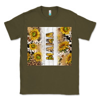 Army Green western mother's day mama with cowhide and sunflowers tumbler tbs Classic Tee - TumblerDesignByShophia