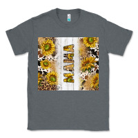 Charcoal Heather western mother's day mama with cowhide and sunflowers tumbler tbs Classic Tee - TumblerDesignByShophia