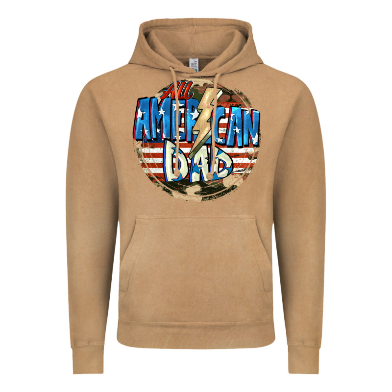 All American Dad 4th Of July Vintage Hoodie by CowGirlArtShop | Teevron