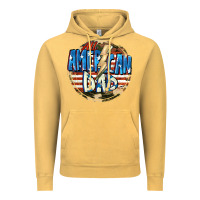 Vintage Mustard All american dad 4th of july Vintage Hoodie - CowGirlArtShop